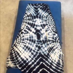 Tie-Dye Maxi Skirt - Blues & Off-White